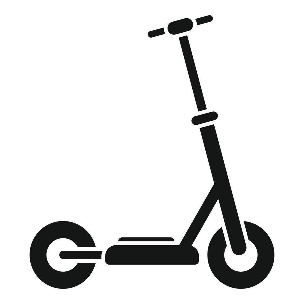 vetor simples de ícone de scooter ebike. chutar bicicleta