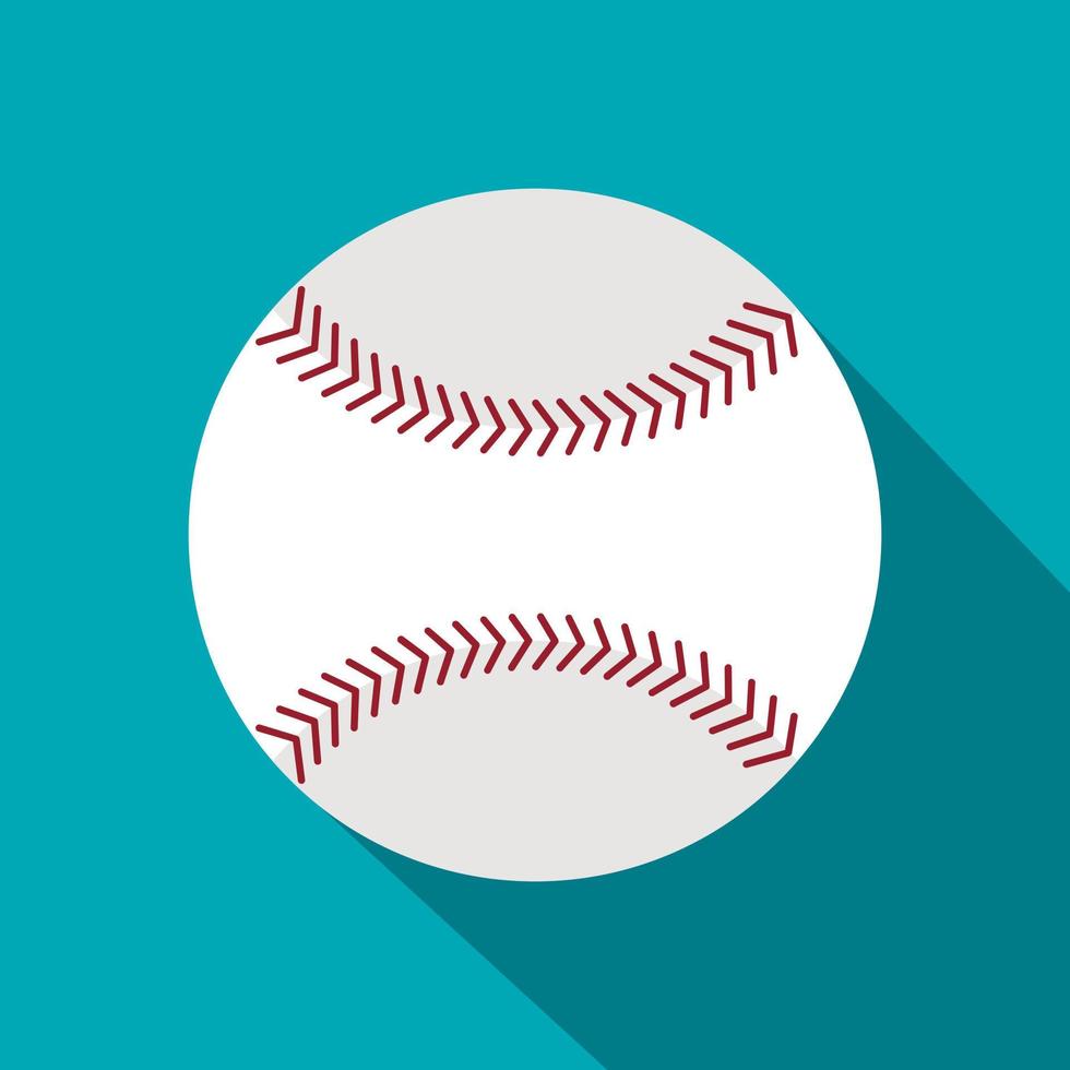 ícone de bola de softball, estilo simples vetor