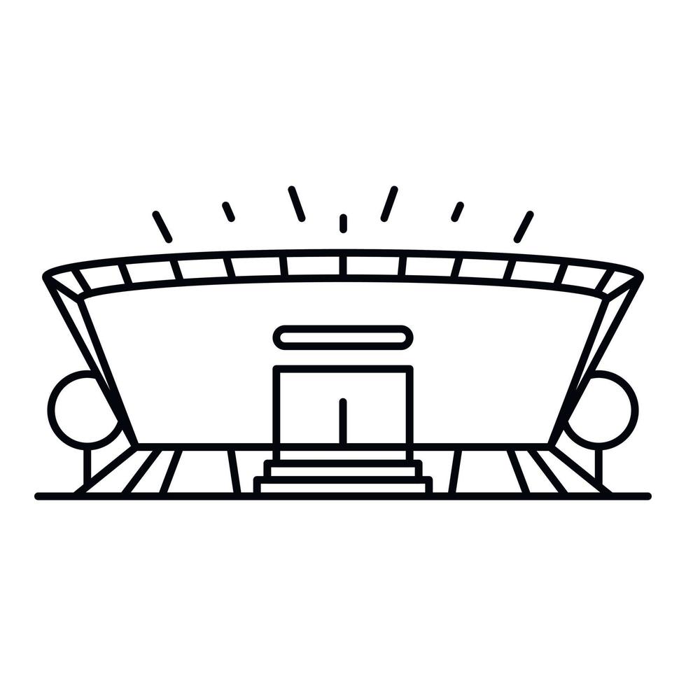 ícone da arena, estilo de estrutura de tópicos vetor