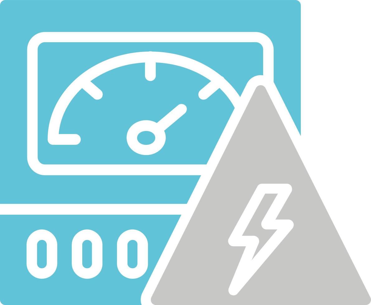 ícone de vetor de medidor elétrico