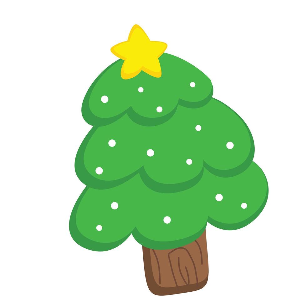 clipart de vetor de ilustração de árvore de natal