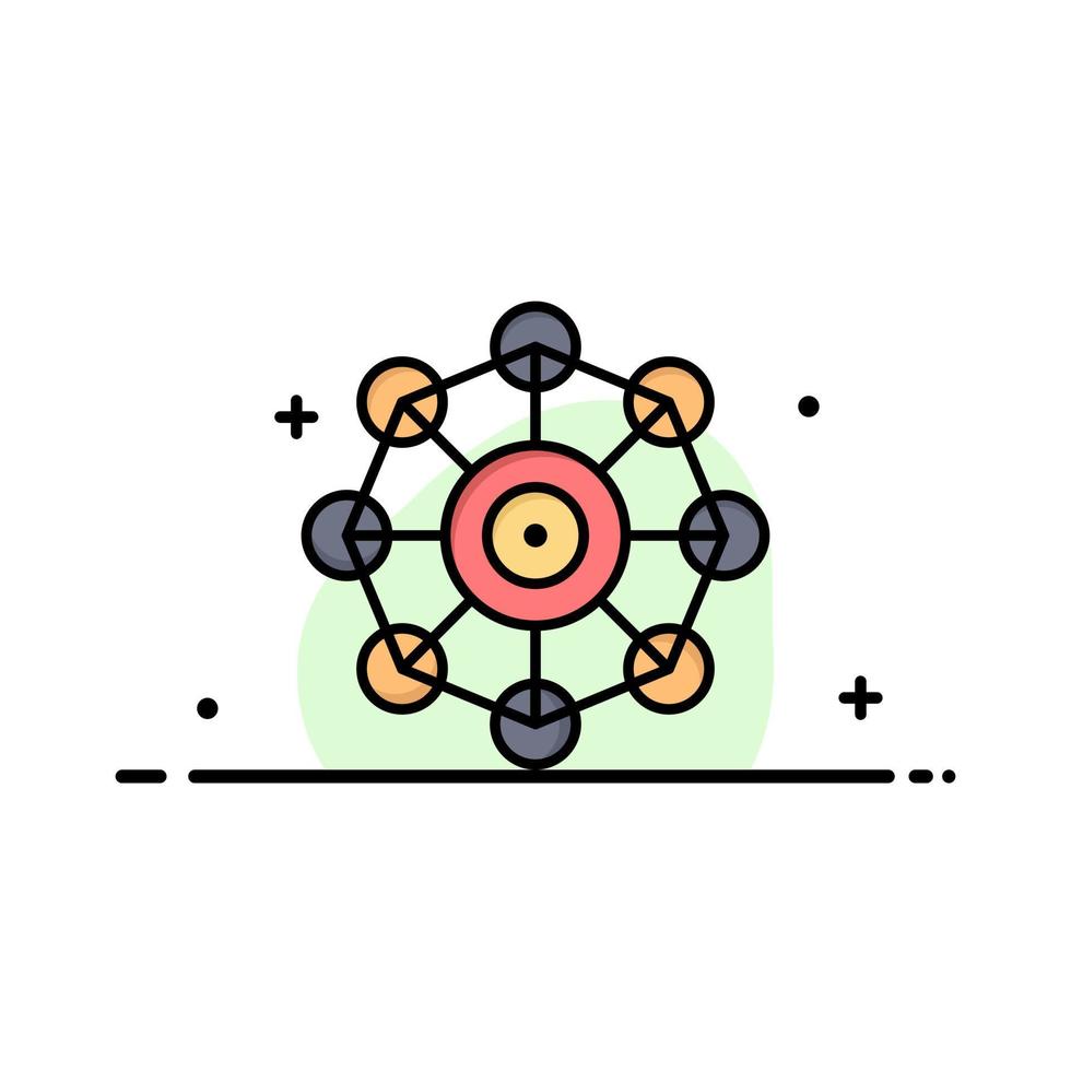 modelo de logotipo de negócios de ciência de aprendizado de máquina de aprendizado de máquina cor lisa vetor
