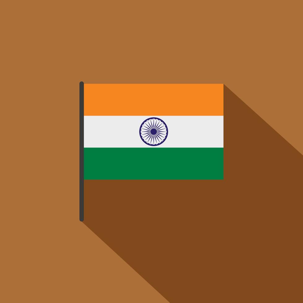 ícone da bandeira indiana, estilo simples vetor