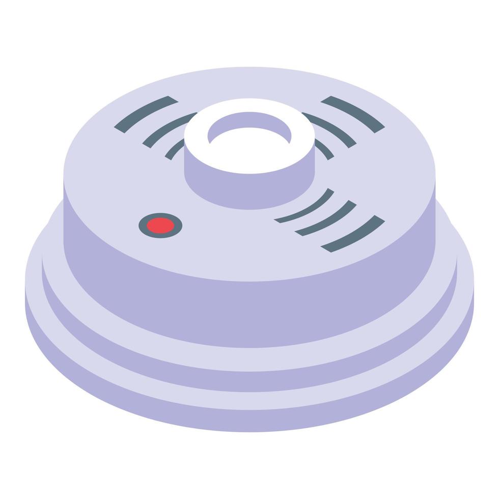 vetor isométrico do ícone do detector de fumaça em casa. alarme de incêndio