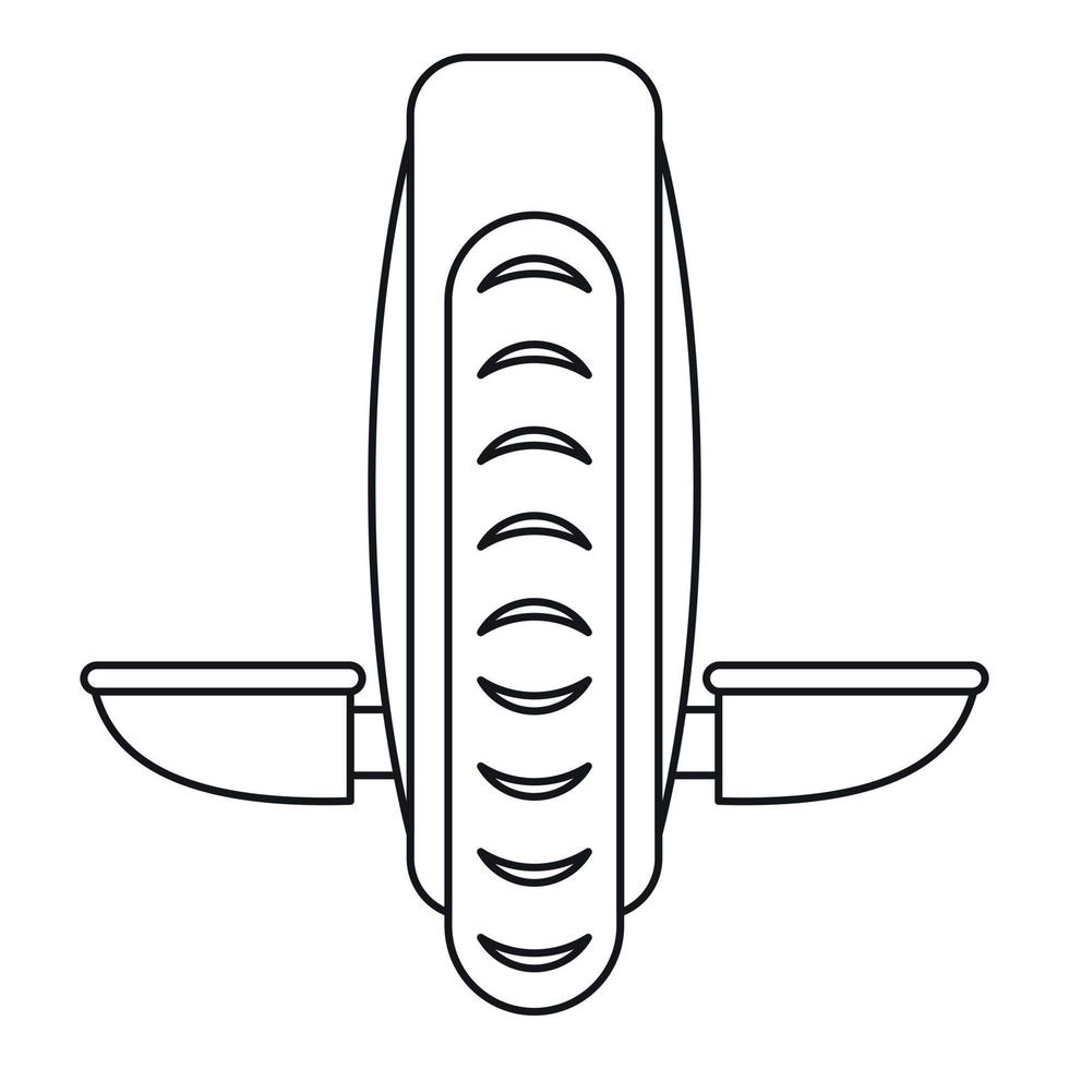 ícone solowheel, estilo de estrutura de tópicos vetor