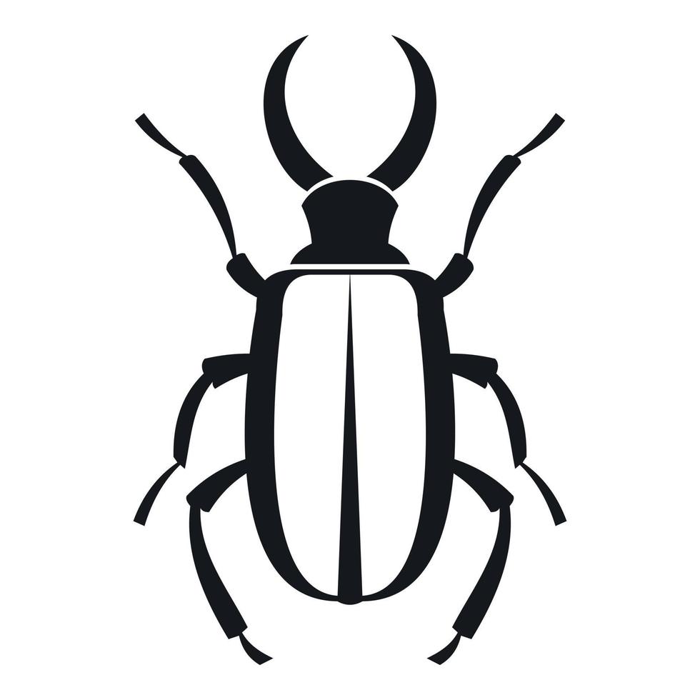 lucanus cervus ícone, estilo simples vetor