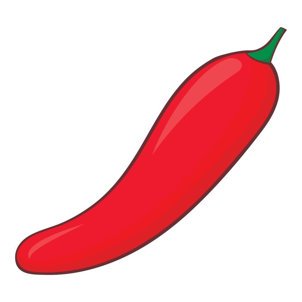 ícone de pimenta, estilo cartoon vetor