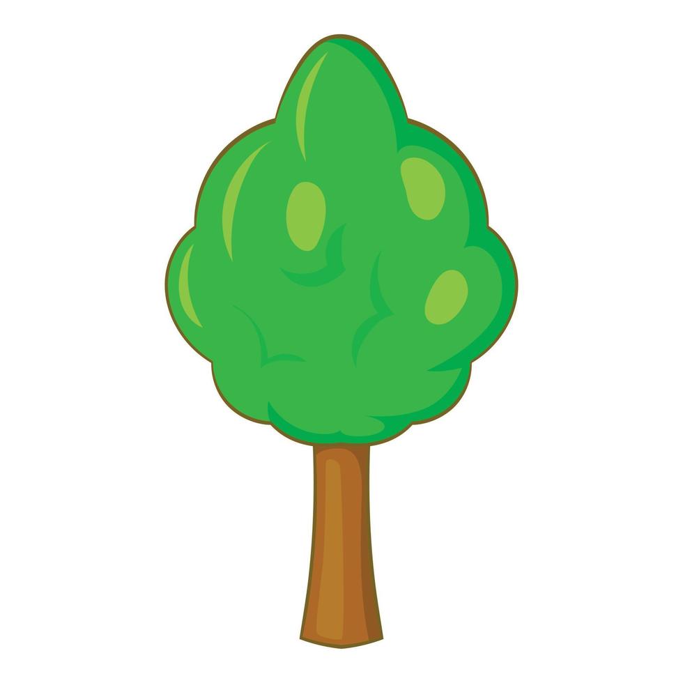 ícone da árvore do parque, estilo cartoon vetor