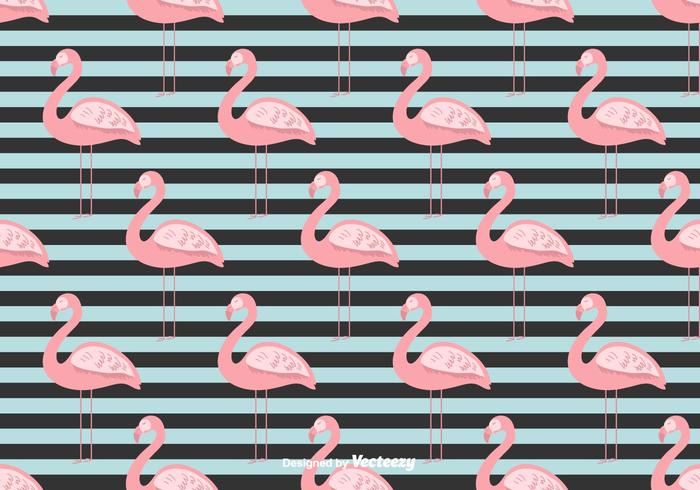 Fundo do vetor de flamingo de verão