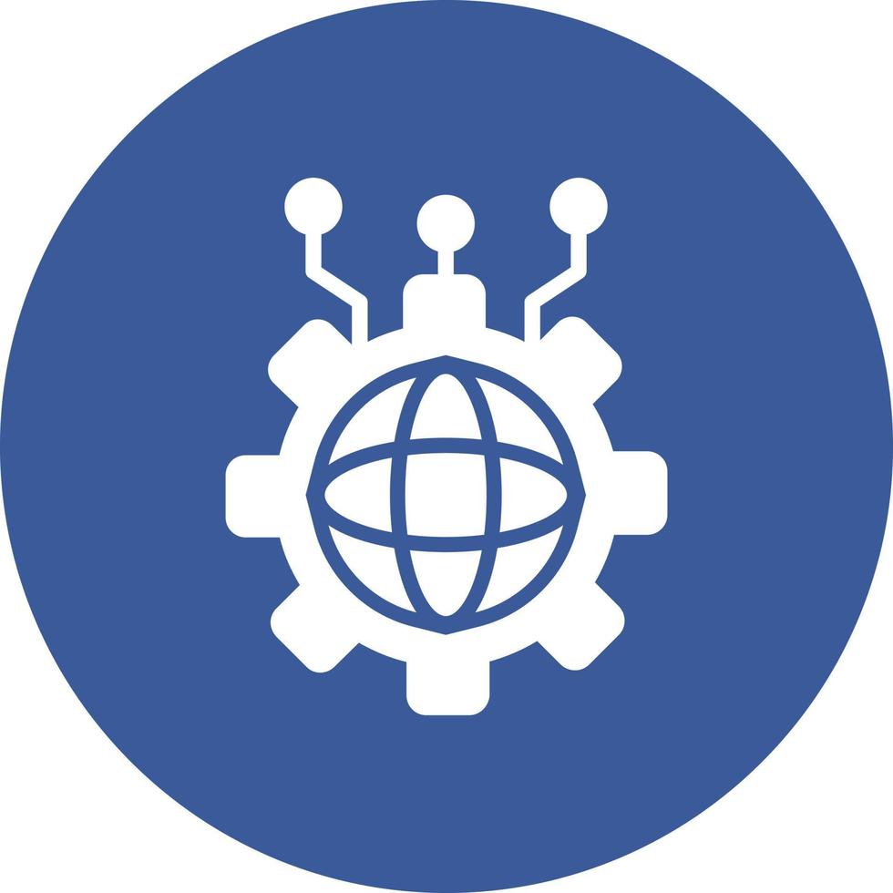 ícone de vetor de globalização