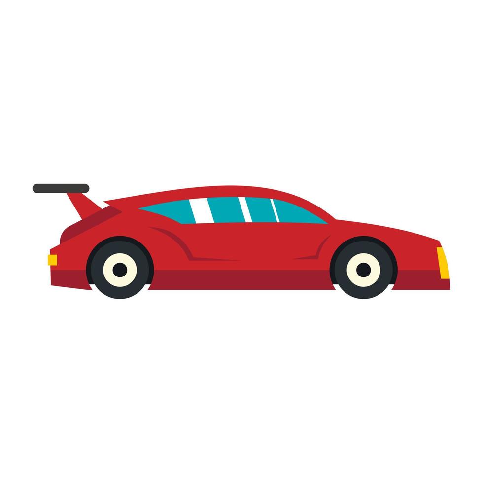 ícone de carro vermelho, estilo simples vetor