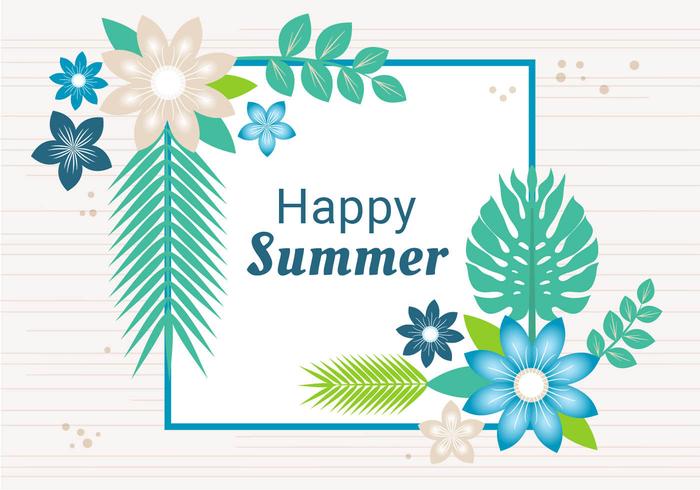 Cartão de felicitações grátis do verão do verão do projeto vetor