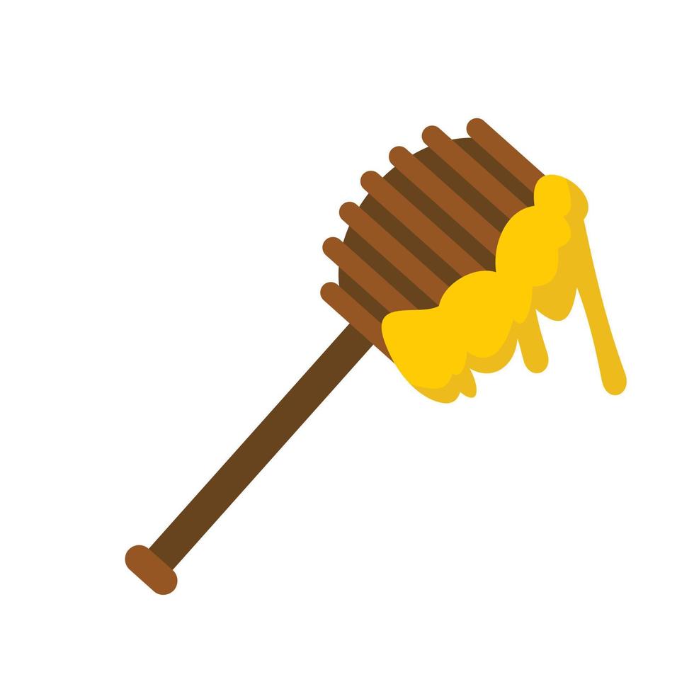 ícone de colher de mel, estilo simples vetor