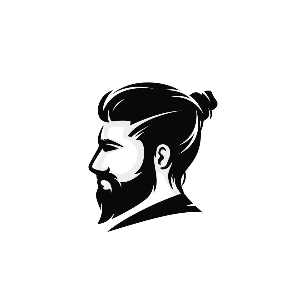 ilustração em vetor de design de penteado masculino