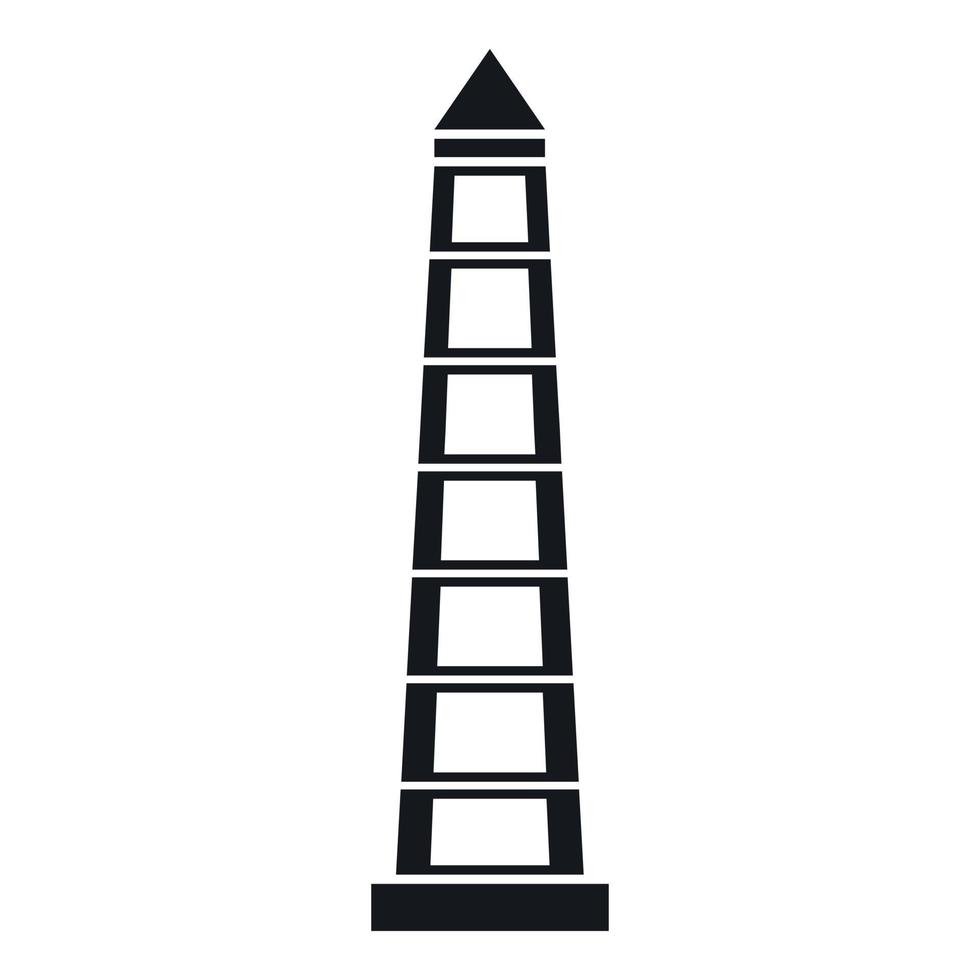 ícone do obelisco de buenos aires, estilo simples vetor