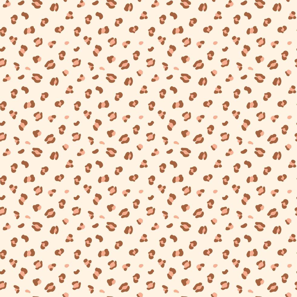 padrão perfeito de pele de leopardo rosa com manchas abstratas desenhadas à mão de imitação de pele de leopardo ou onça. ilustração vetorial de impressão de pele de animal selvagem, repetição de fundo, papel de parede, design têxtil vetor