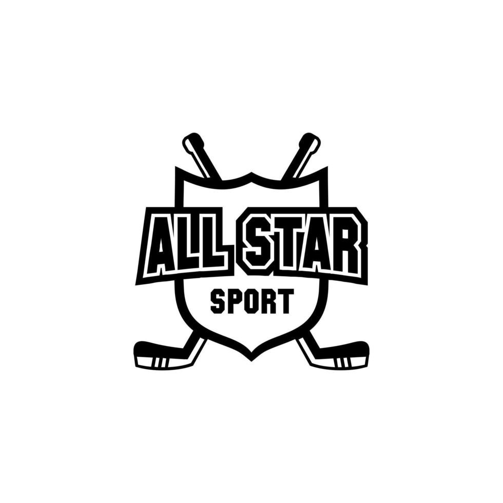 logotipo de vetor de campeão do esporte all star