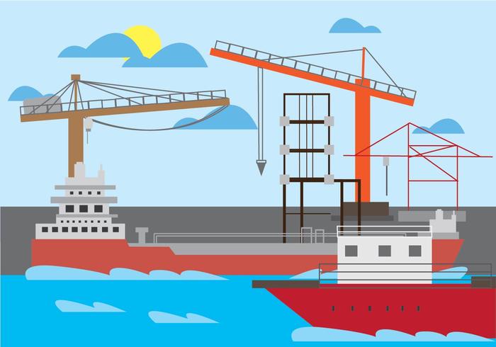 Ilustração do vetor Shipyard