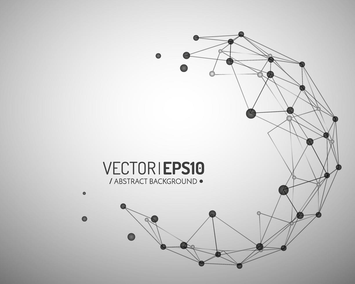 fundo vetorial geométrico para apresentação de negócios ou ciência. vetor