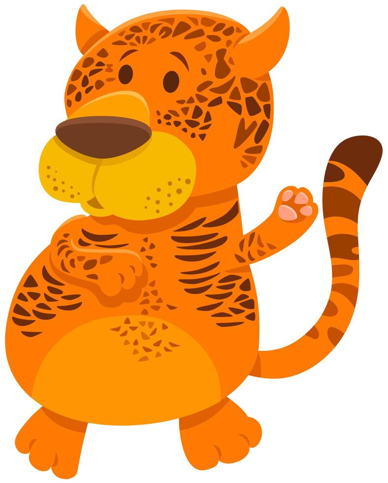 jaguar cartoon personagem animal selvagem vetor