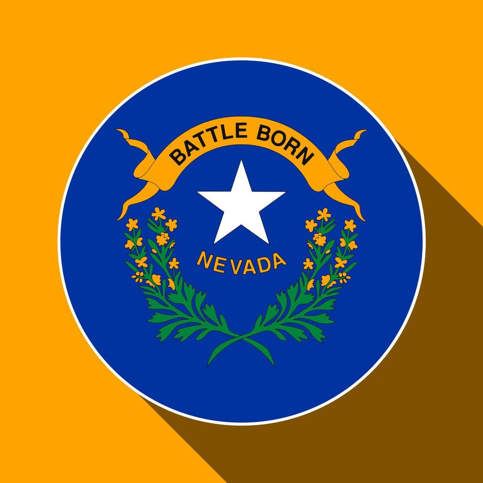 bandeira do estado de nevada. ilustração vetorial. vetor