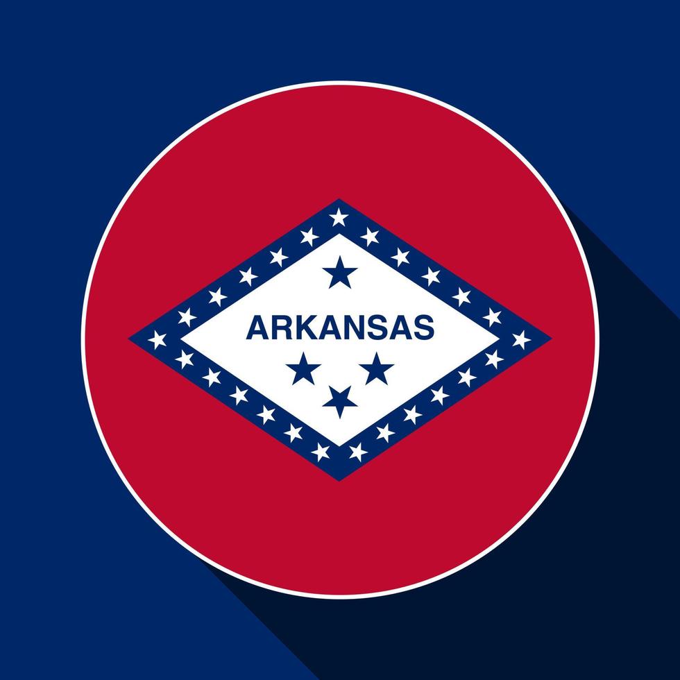 bandeira do estado do arkansas. ilustração vetorial. vetor