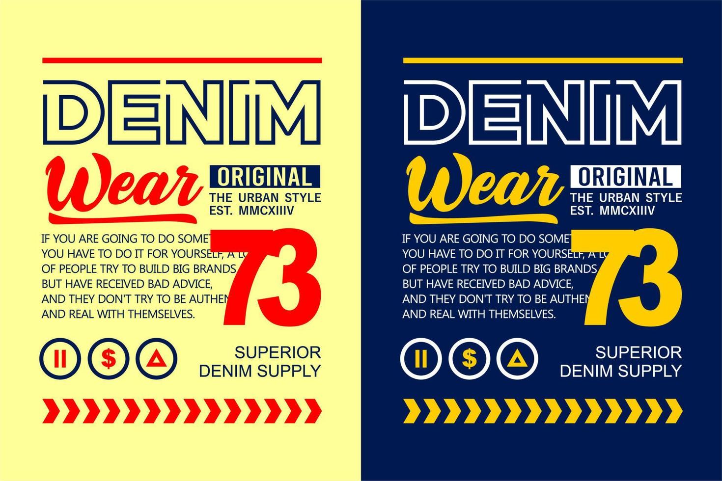 desgaste de jeans de tipografia para design de camisetas vetor