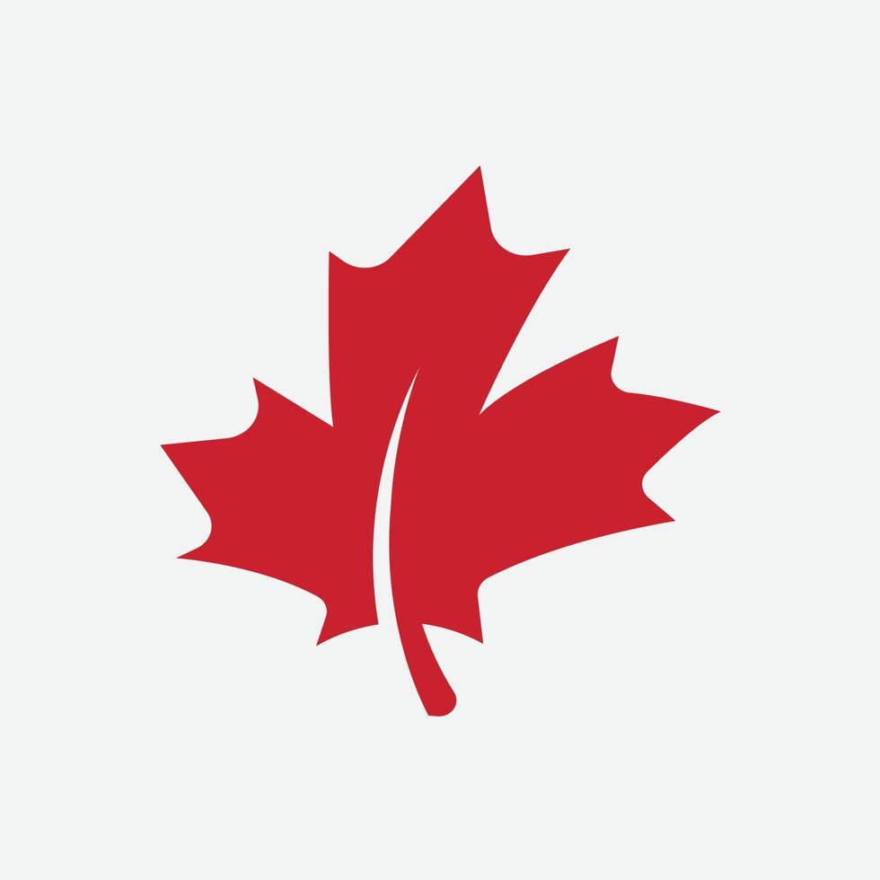 logotipo da folha de plátano, folha de plátano vermelha, símbolo do Canadá, folha de plátano canadense vermelha modelo de logotipo de folha de plátano ilustração vetorial de ícone, ilustração vetorial de folha de plátano, plátano vermelho, símbolo do Canadá vetor