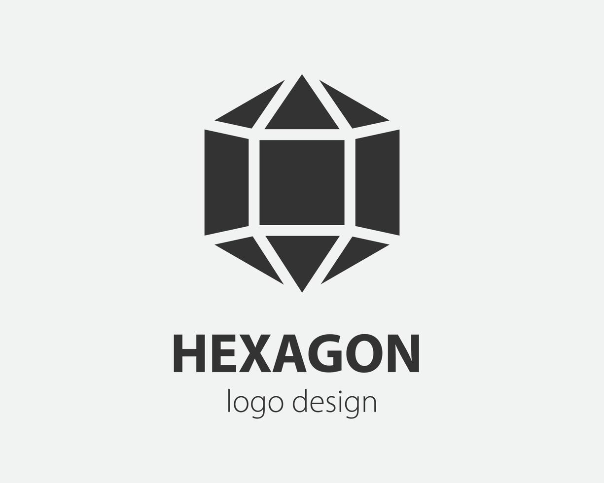 design de tecnologia de hexágono de vetor de logotipo de tendência. logotipo de tecnologia para sistema inteligente, aplicativo de rede, ícone de criptografia.