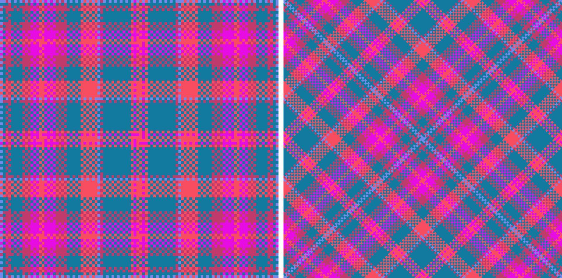 tecido padrão têxtil. verifique a textura tartan. vetor de fundo sem emenda xadrez.