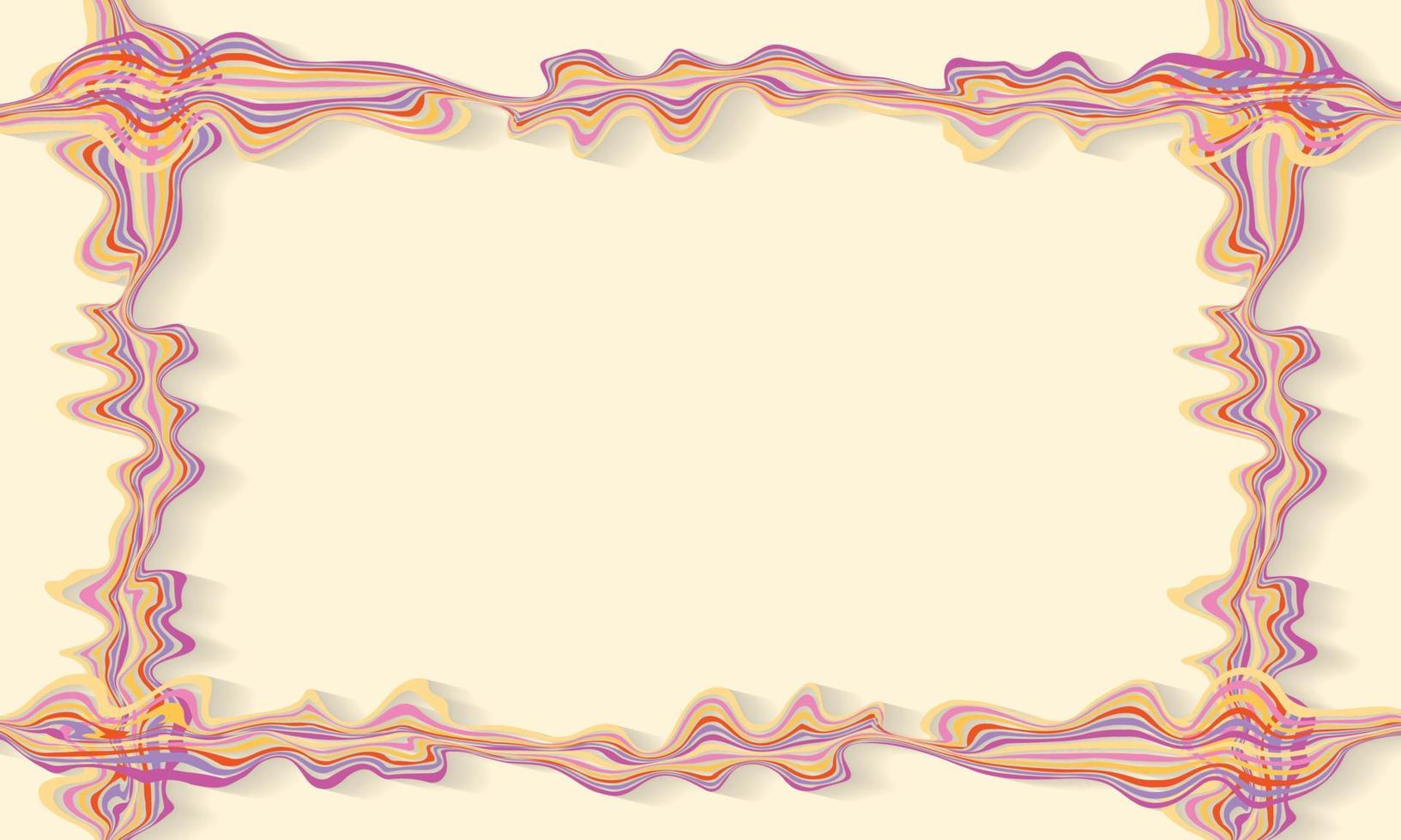 ilustração em vetor quadro de arte de onda abstrata