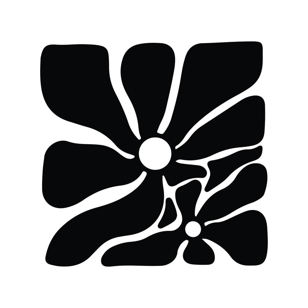 inspiração de logotipo de design de decoração de flores vetor