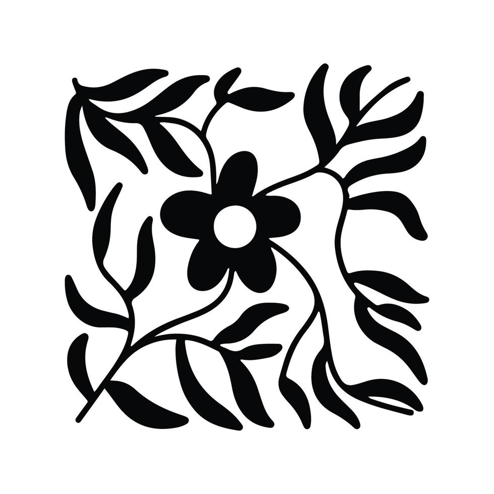 inspiração de logotipo de design de decoração de flores vetor