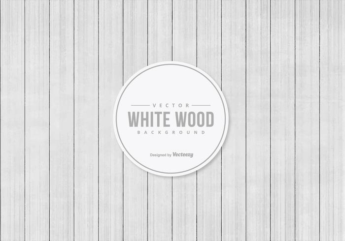 Fundo de madeira de vetor branco