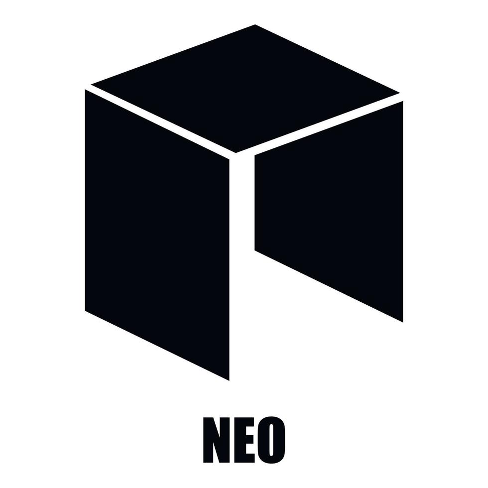 ícone neo, estilo simples vetor