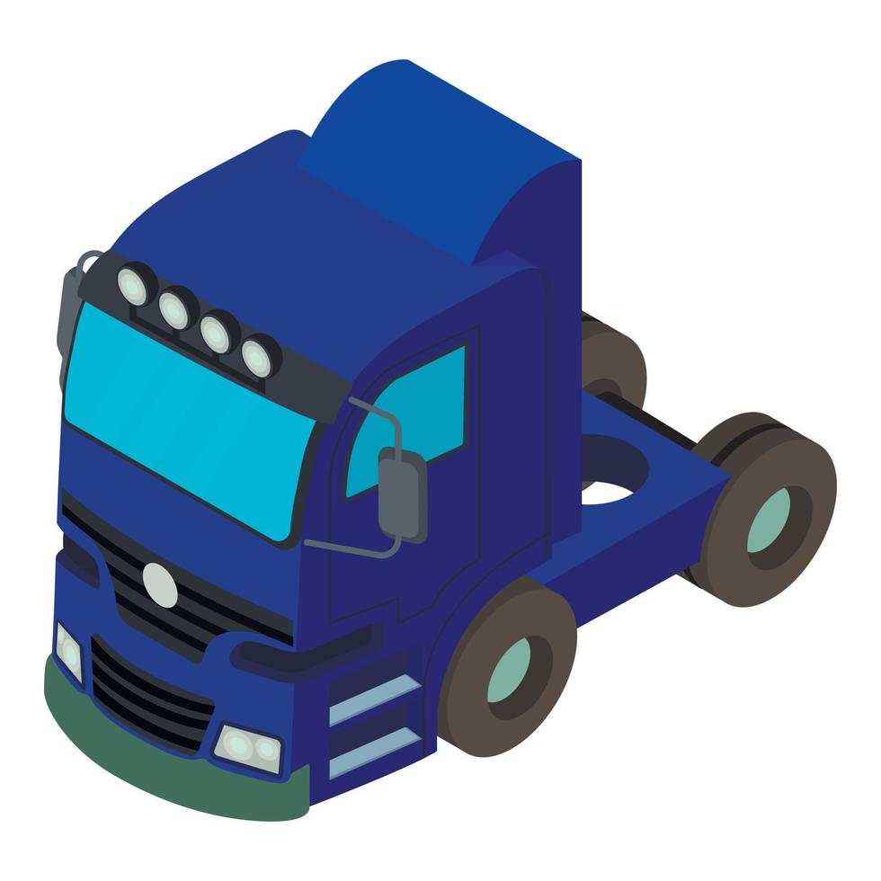 ícone do caminhão, estilo isométrico vetor