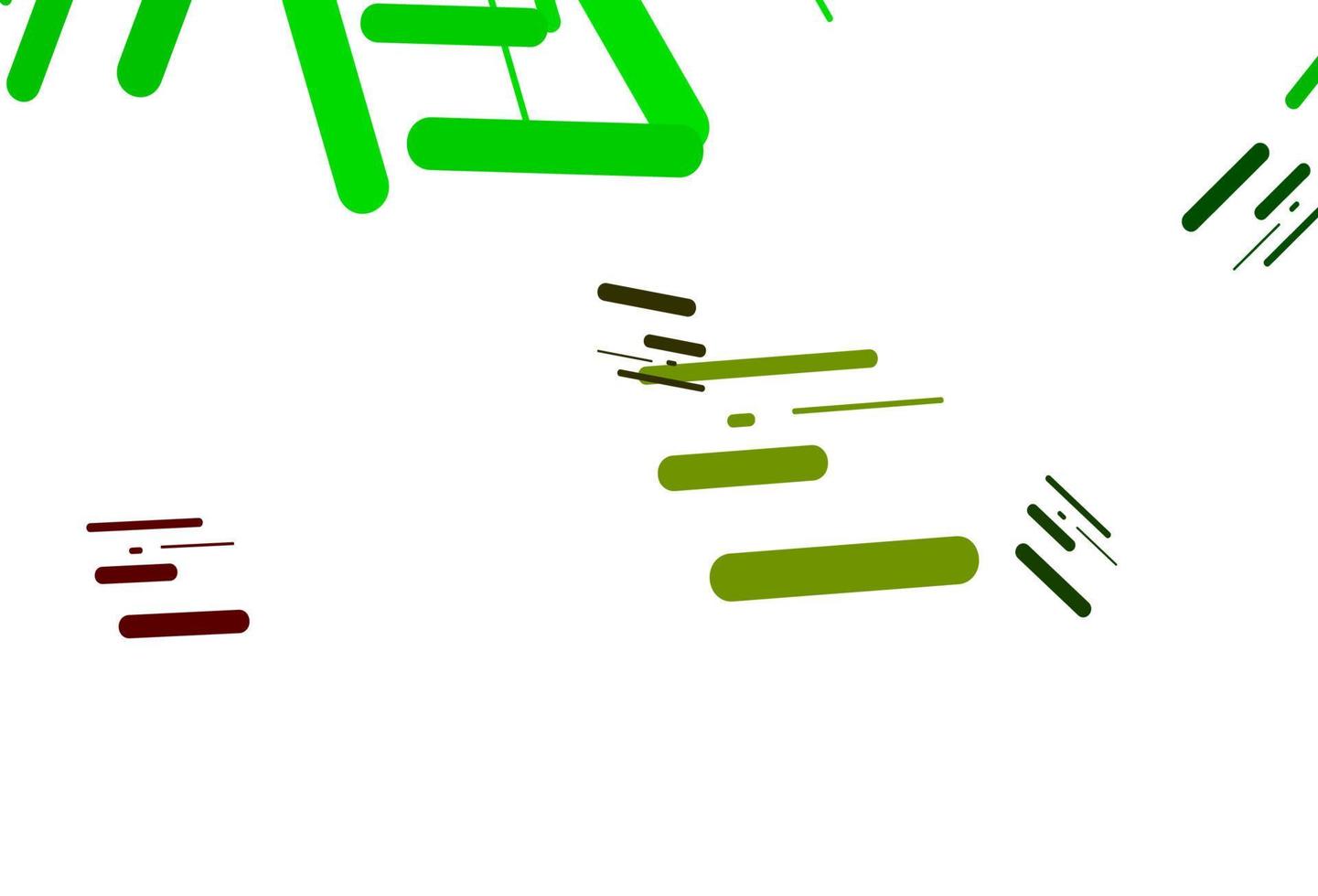 layout de vetor verde e vermelho claro com linhas planas.