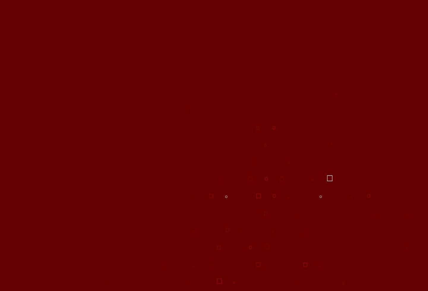 cenário de vetor vermelho claro com pontos, manchas, cubos.