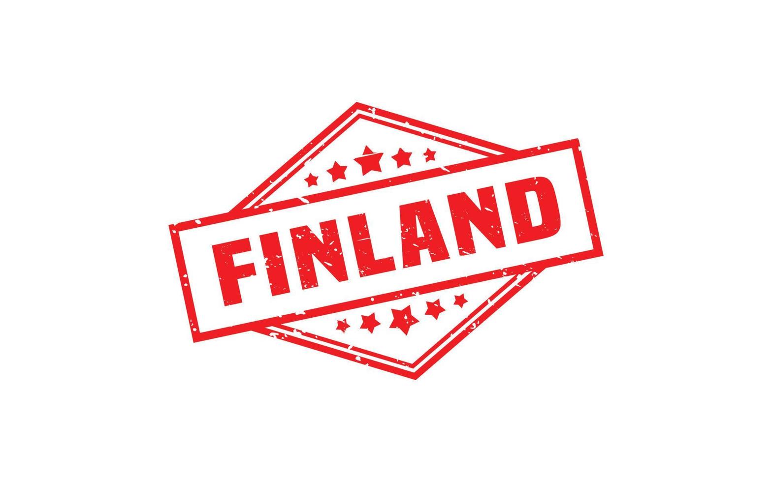 Finlândia carimbo de borracha com estilo grunge em fundo branco vetor