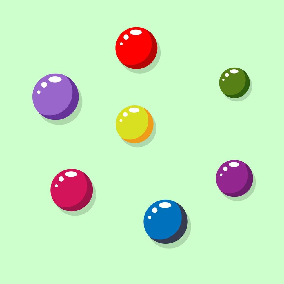 esferas coloridas. ilustração vetorial vetor