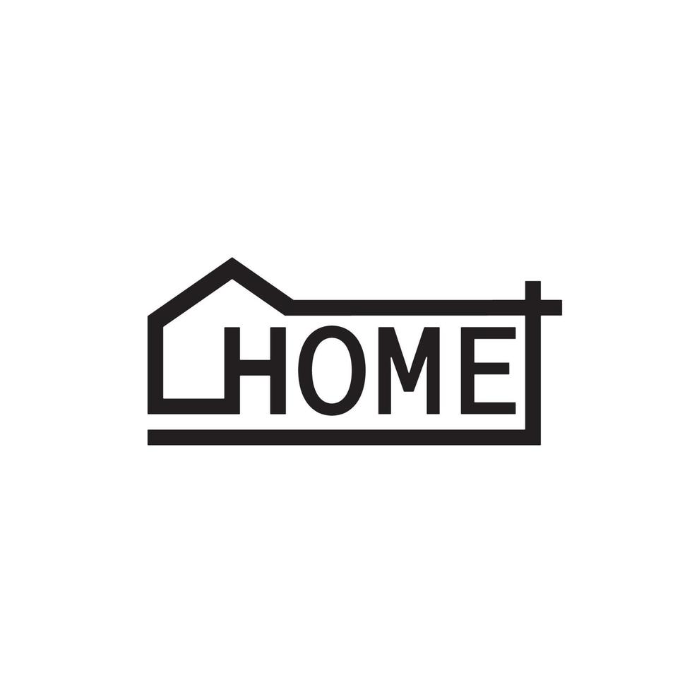 símbolo de design de logotipo imobiliário de reparo doméstico vetor