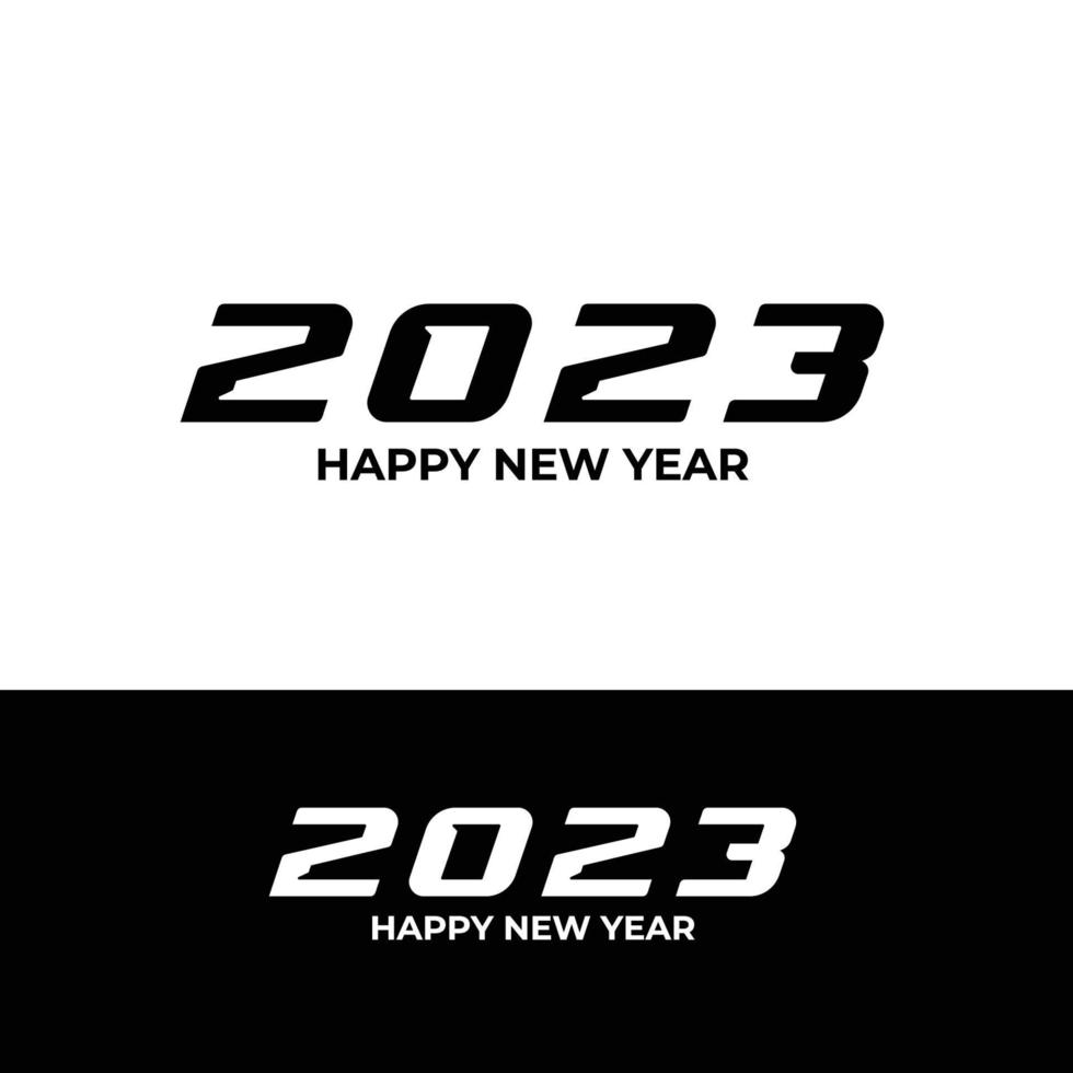 feliz ano novo 2023 vetor