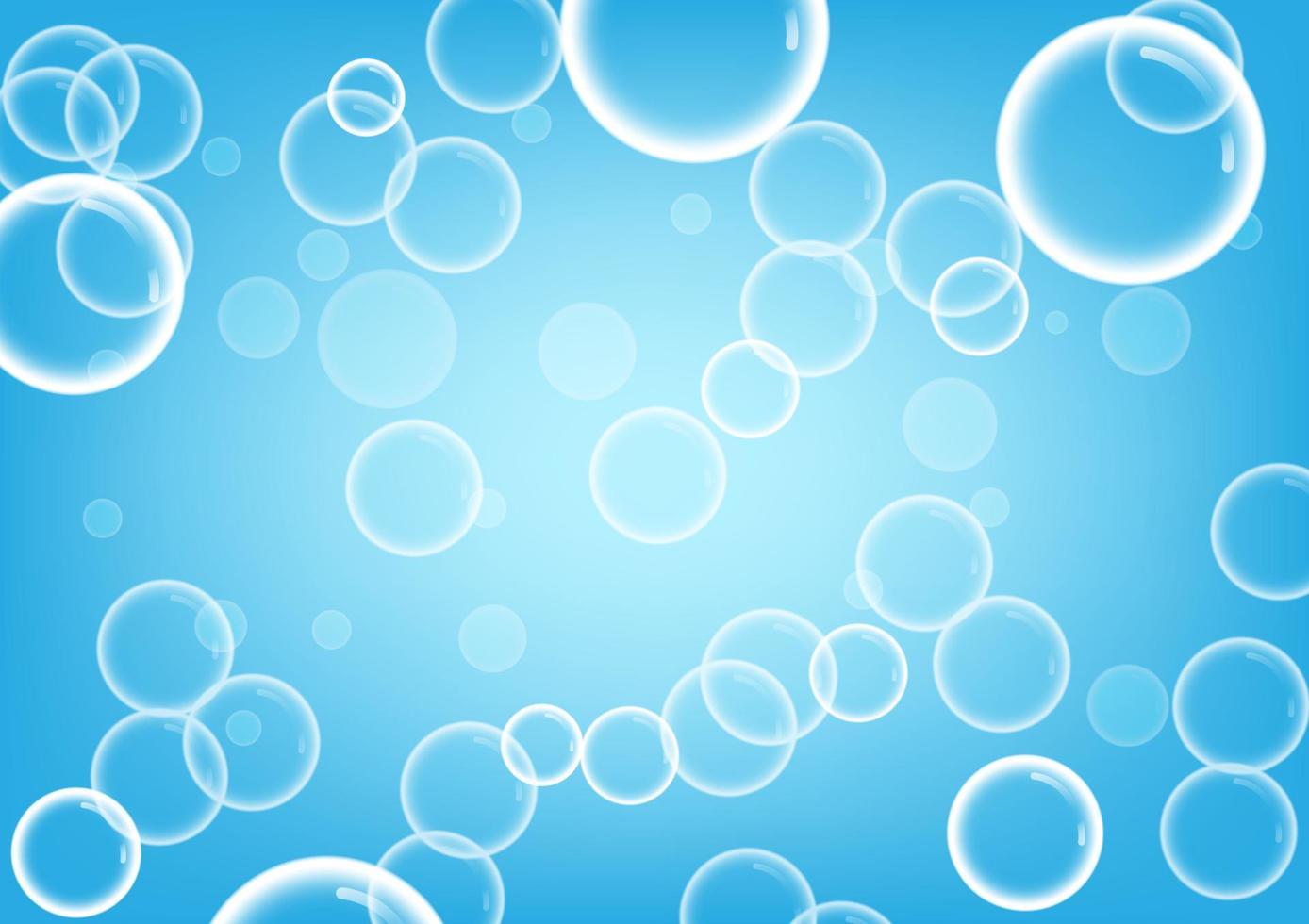 fundo abstrato bolha água líquido ilustração vetorial de fundo azul vetor