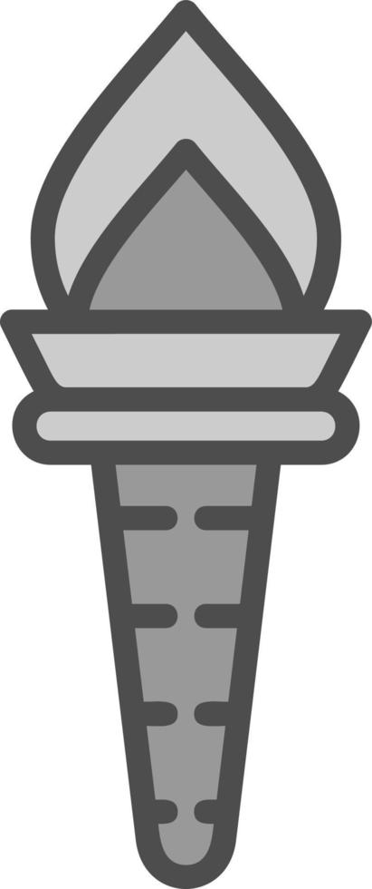 design de ícone de vetor de tocha