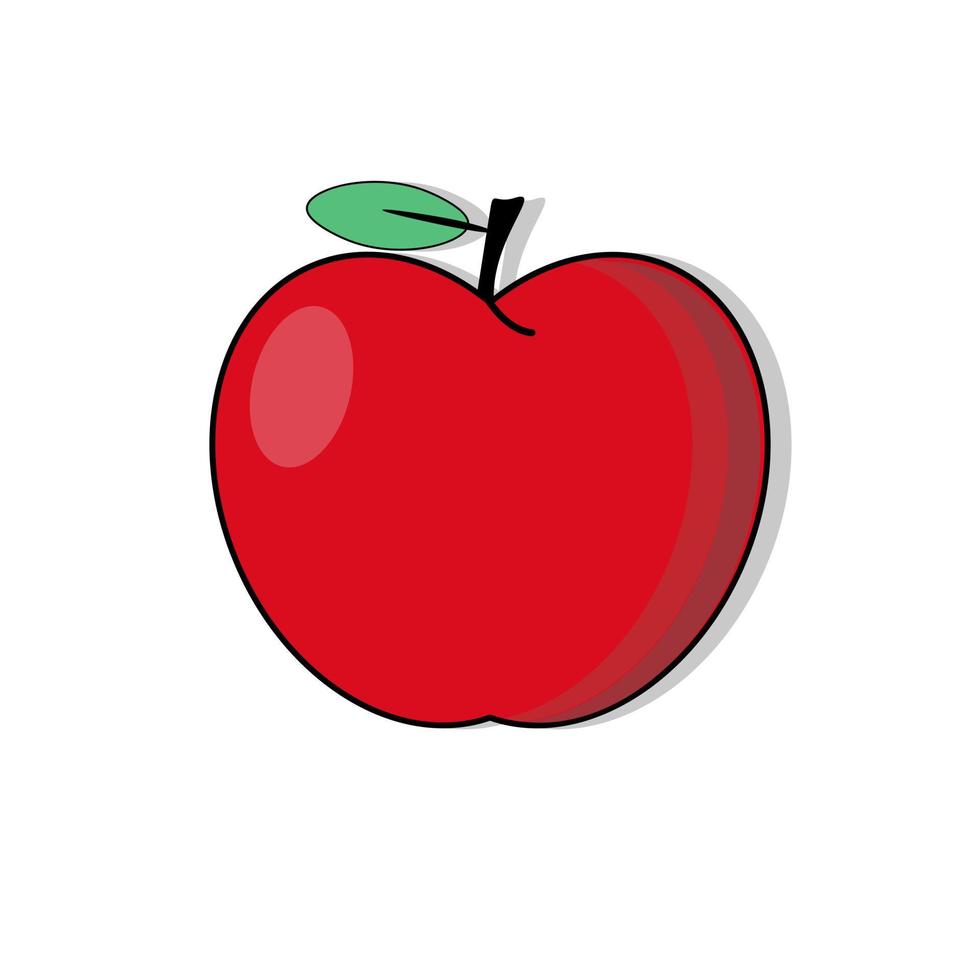 maçãs. ilustração vetorial de design de ícone vermelho vetor