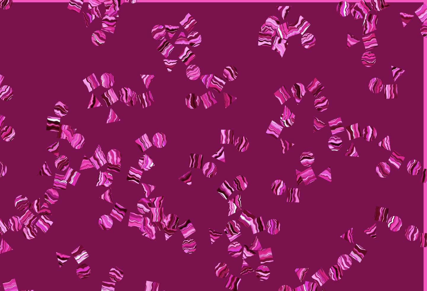 textura vector rosa claro em estilo poli com círculos, cubos.