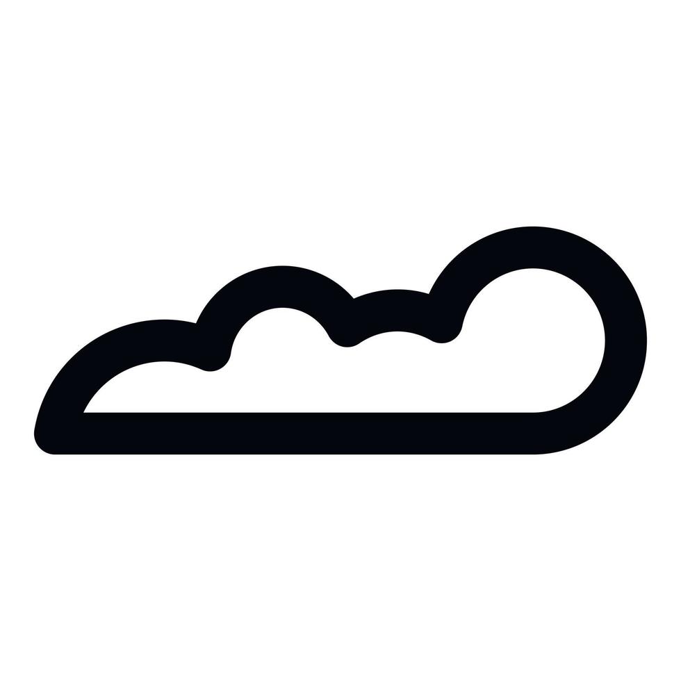 ícone de nuvem, estilo de estrutura de tópicos vetor