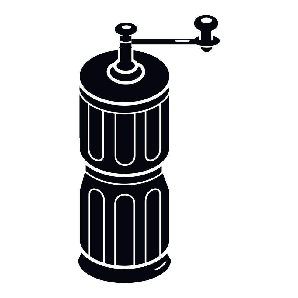 ícone do moedor de café, estilo simples vetor