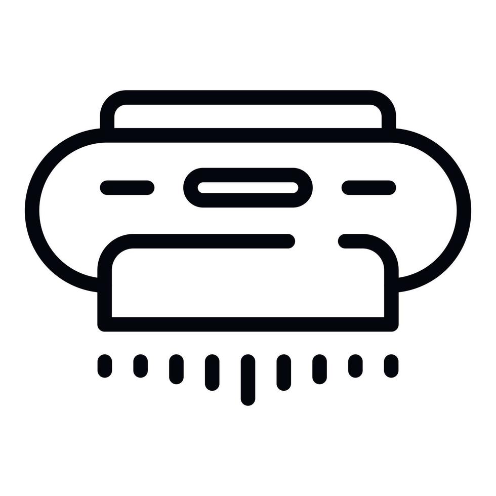 ícone do purificador de ar condicionado, estilo de estrutura de tópicos vetor
