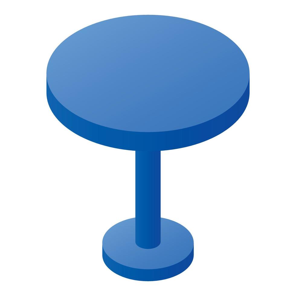 ícone de mesa redonda, estilo isométrico vetor